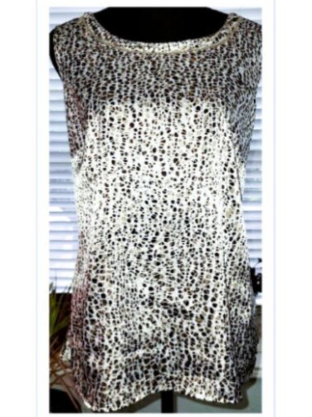 Chico's Animal Print Tank Top Size: 2